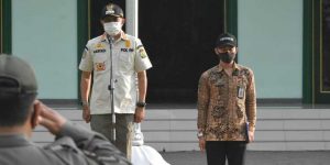 Walikota Yogya saat apel pasukan hadapi liburan
