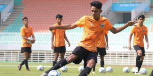 Sesi latihan Timnas U-16 di Yogya