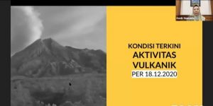 Screanshot siaran informasi terkini Gunung Merapi oleh BPPTKG
