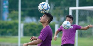 Sesi latihan Timnas