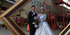 Istimewa, Pemotretan Model dan Prewedding di Pesawat