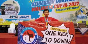 Atlet UKM Taekwondo UMBY Raih Medali Perak Walikota Cup IX-2022