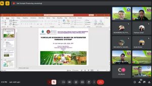 Dosen Peternakan UMBY Ini Bahas Ekonomi Sirkular pada Webinar di UPSI Malaysia